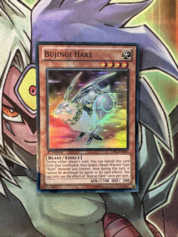 LVAL-EN030 Bujingi Hare Super Rare 1st Edition NM Yugioh Card
