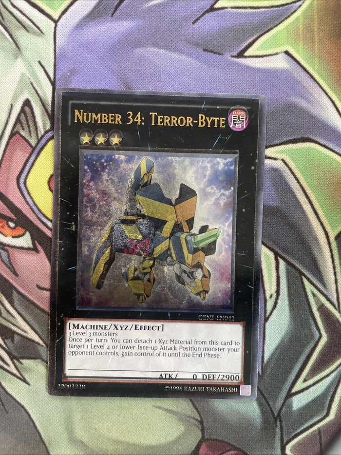 GENF-EN041 Number 34: Terror-Byte Ultimate Rare Unlimited Edition NM Yugioh Card