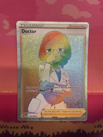 Pokemon Card Doctor 214/198 Secret Rare Chilling Reign NM