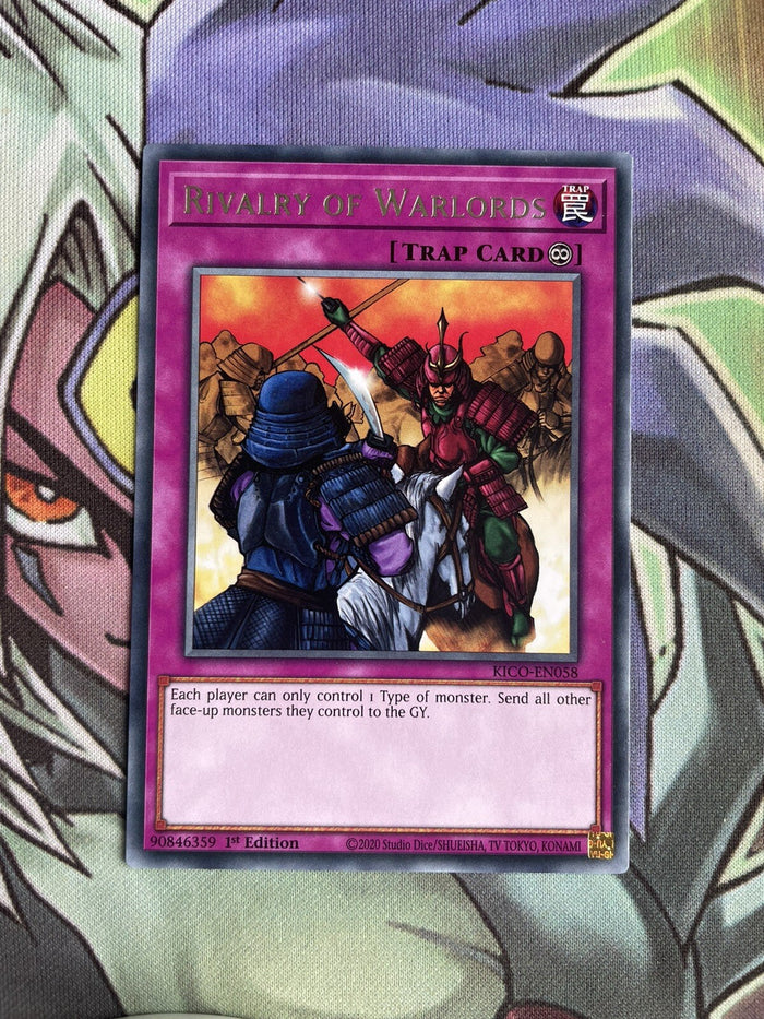 KICO-EN058 Rivalry Of Warlords Rare 1st Edition NM Yugioh Card