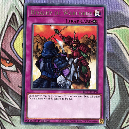KICO-EN058 Rivalry Of Warlords Rare 1st Edition NM Yugioh Card