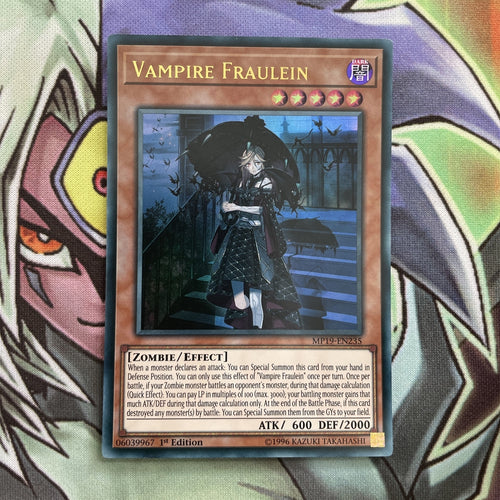 MP19-EN235 Vampire Fraulein Ultra Rare 1st Edition NM Yugioh Card