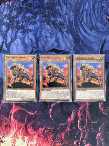 MP19-EN079 3x Crusadia Leonis Common 1st Edition Yugioh