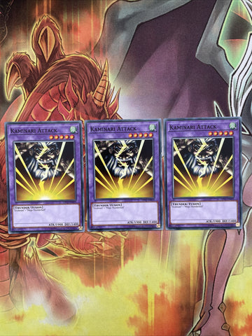 OP12-EN019 x3 Kaminari Attack - Common - OTS - YuGiOh