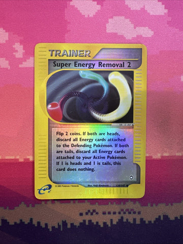 Pokemon Card Super Energy Retrieval Aquapolis Reverse Holo 134/147 Light Play