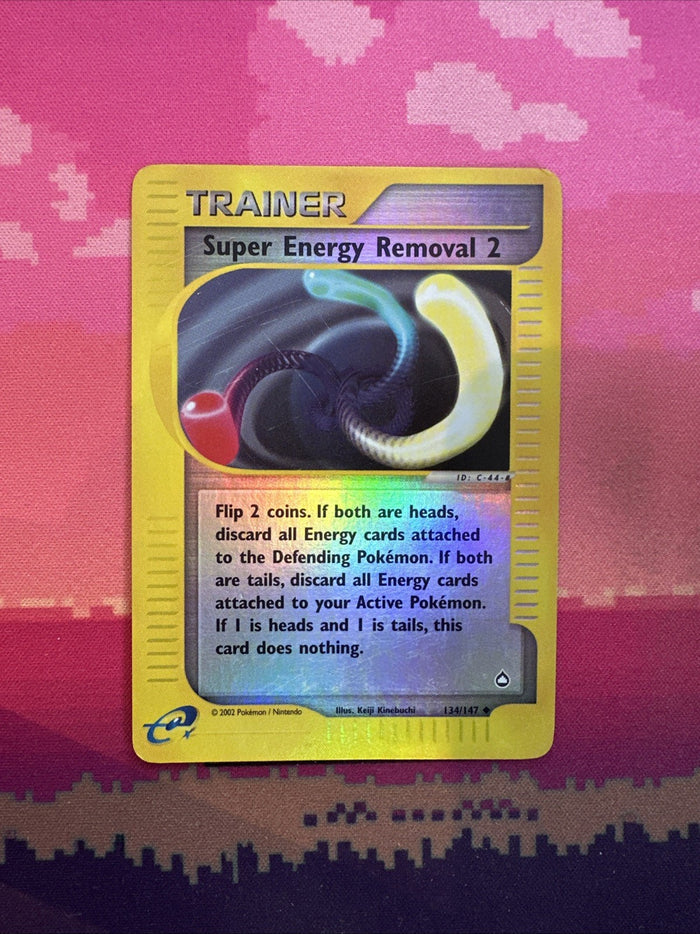 Pokemon Card Super Energy Retrieval Aquapolis Reverse Holo 134/147 Light Play