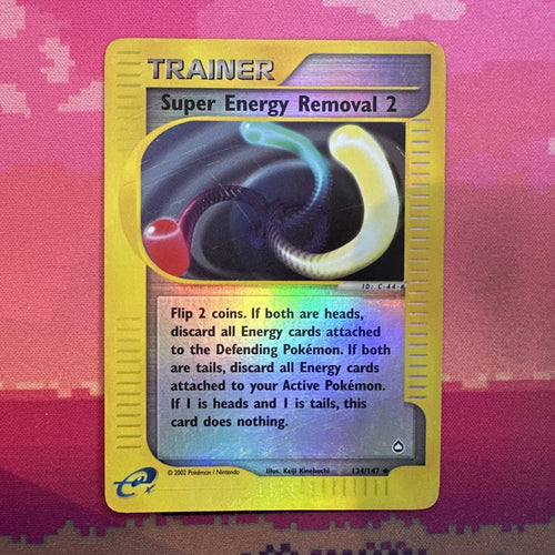 Pokemon Card Super Energy Retrieval Aquapolis Reverse Holo 134/147 Light Play