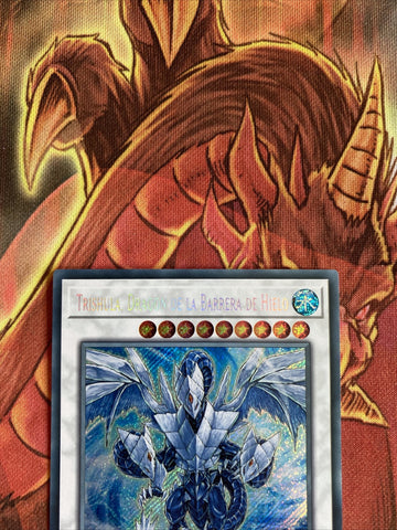 BLLR EN060 Trishula, Dragon Of The Ice Barrier Secret Rare MIXED Yugioh (back)