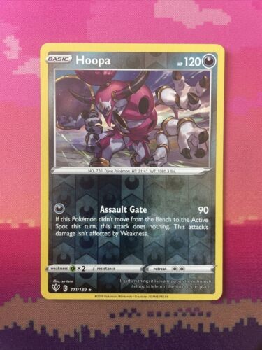 Pokemon Card Hoopa Darkness Ablaze Reverse Holo Rare 111/189 NM
