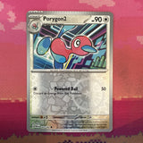 Pokemon Card Porygon2 Obsidian Flames CRIMPED Reverse Holo Near Mint