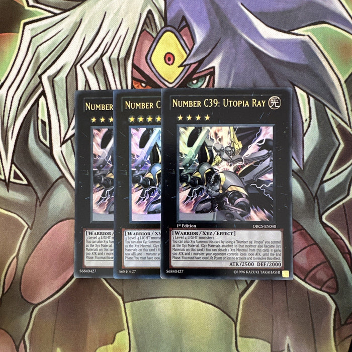 ORCS-EN040 x3 Number C39: Utopia Ray Ultra Rare Excellent Condition Yugioh