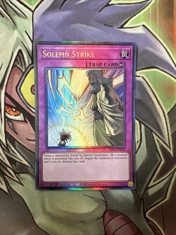 RA02-EN079 Solemn Strike Collectors Rare 1st Edition NM Yugioh Card