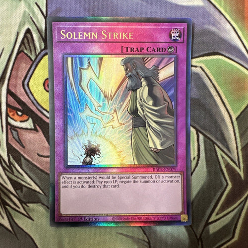 RA02-EN079 Solemn Strike Collectors Rare 1st Edition NM Yugioh Card