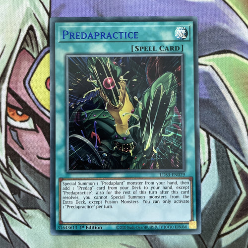 LDS3-EN079 Predapractice Blue Ultra Rare 1st Edition NM Yugioh Card