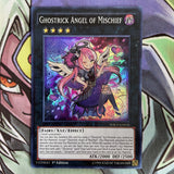 WSUP-EN035 Ghostrick Angel Of Mischief Super Rare 1st Edition NM Yugioh Card