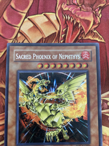 EEN-ENSE3 Sacred Phoenix Of Nephthys Limited Edition Secret Rare Yugioh (back)