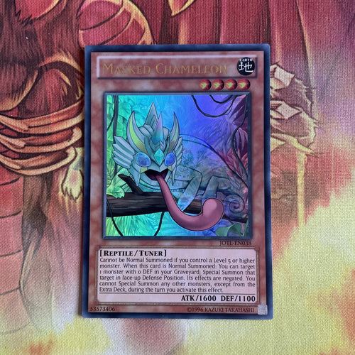 JOTL-EN038 Masked Chameleon unl Edition Ultra Rare Yugioh Card