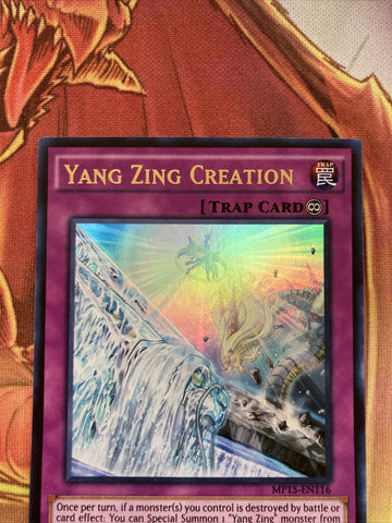 MP15-EN116 Yang Zing Creation Ultra Rare Yugioh Card NM (back)