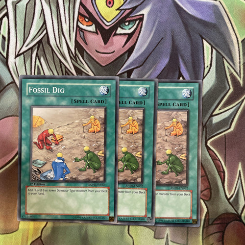 ANPR-EN062 x3 Fossil Dig Common Excellent Condition Yugioh