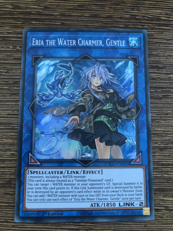 ETCO-EN055 Eria the Water Charmer, Gentle Super Rare 1st Edition Mint YuGiOh