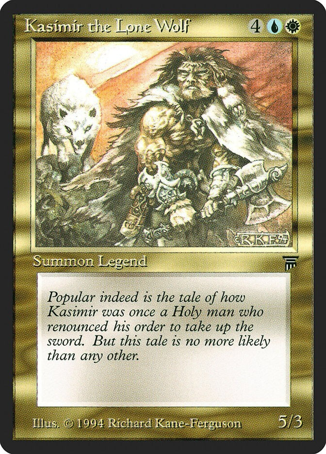 Kasimir The Lone Wolf - Legends Excellent Magic MTG
