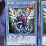 LVAL-EN045 x3 Paladin of Photon Dragon Rare Unlimited Edition Near Mint YuGiOh