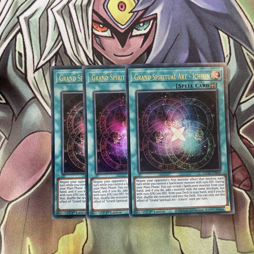 SDCH-EN019 x3 Grand Spiritual Art - Ichirin Ultra Excellent Condition Yugioh