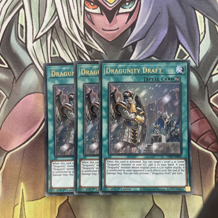 GFTP-EN039 x3 Dragunity Draft Ultra Rare Excellent Condition Yugioh