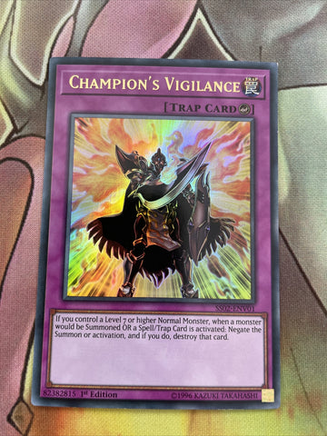 SS02-ENV01 Yugioh Ultra Rare Champion's Vigilance 1st Edition (NM)