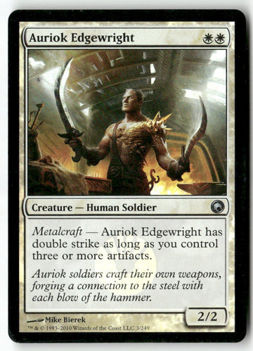 MTG Auriok Edgewright Scars of Mirrodin LP Magic The Gathering
