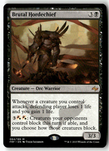 MTG Brutal Hordechief Fate Reforged LP Magic The Gathering