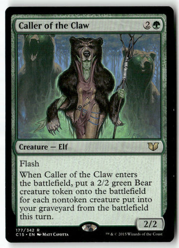 MTG Caller of the Claw Commander 2015 LP Magic The Gathering
