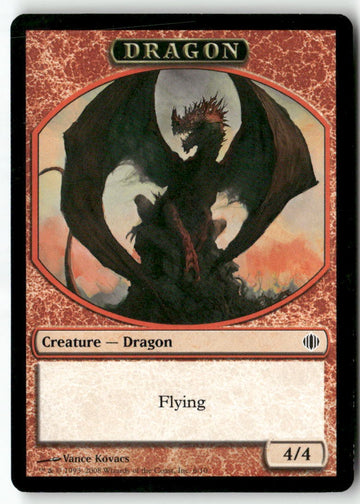 MTG Dragon Token Shards of Alara LP Magic The Gathering
