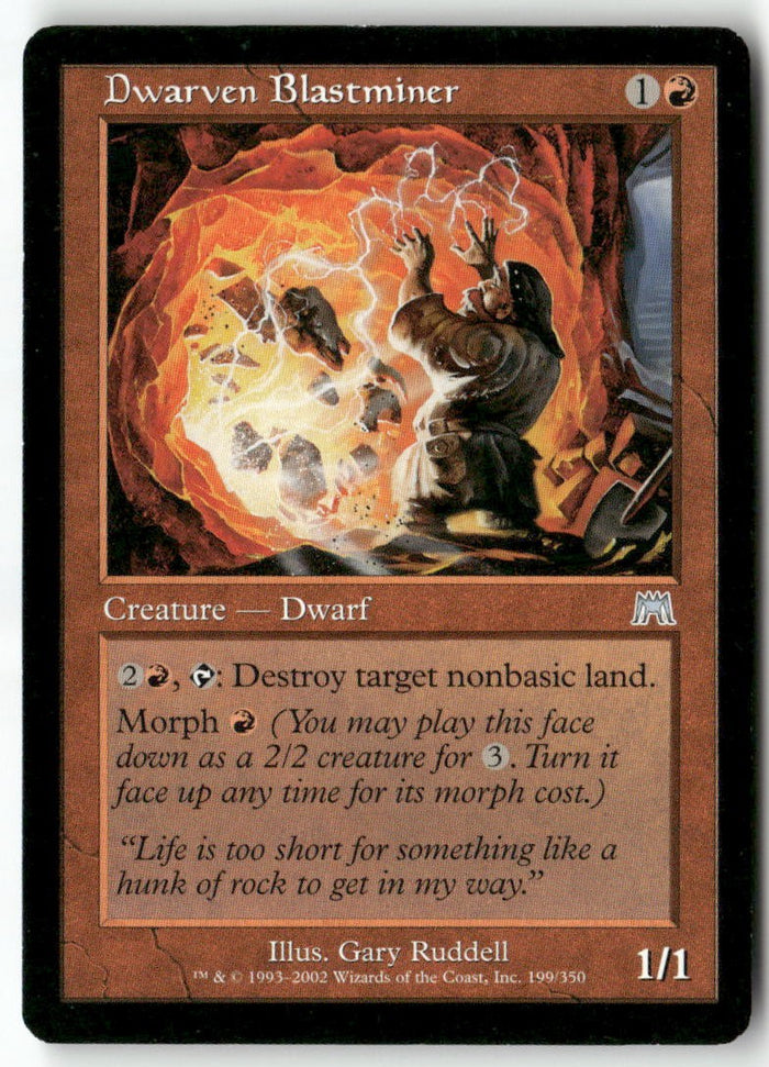 MTG Dwarven Blastminer Onslaught LP Magic The Gathering