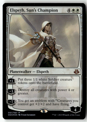 MTG Elspeth, Sun's Champion Duel Decks: Elspeth vs. Kiora LP Magic The Gathering