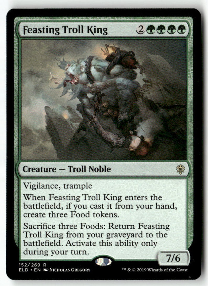 MTG Feasting Troll King Throne of Eldraine LP Magic The Gathering