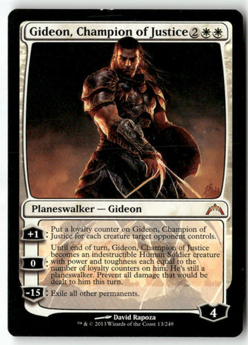 MTG Gideon, Champion of Justice Gatecrash LP Magic The Gathering