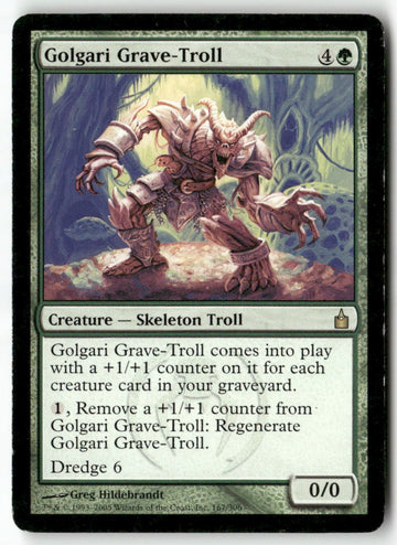 MTG Golgari Grave-Troll Ravnica: City of Guilds LP Magic The Gathering