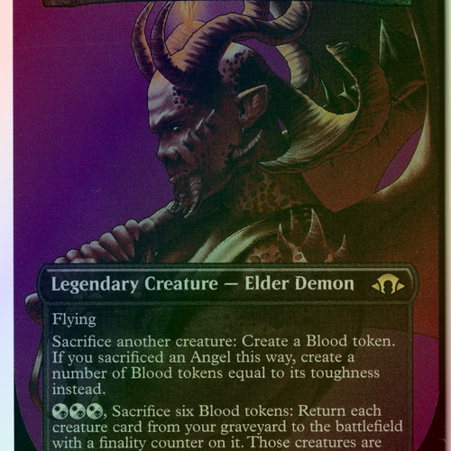 MTG Shilgengar, Sire of Famine (Borderless) FOIL Modern Horizons 3