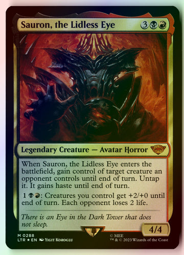 MTG Sauron, the Lidless Eye FOIL Universes Beyond The Lord of the Rings