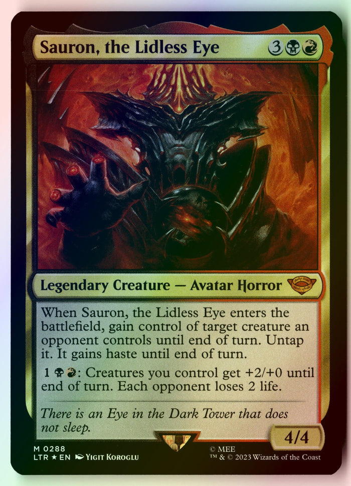 MTG Sauron, the Lidless Eye FOIL Universes Beyond The Lord of the Rings