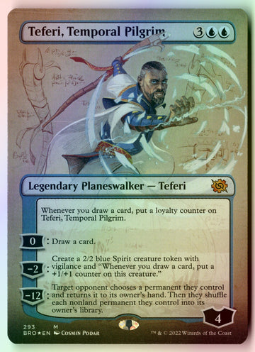 MTG Teferi, Temporal Pilgrim (Borderless) FOIL The Brothers' War