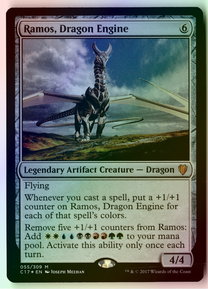 MTG Ramos, Dragon Engine Commander 2017 FOIL  LP M Magic The Gathering