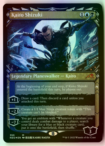 MTG Kaito Shizuki FOIL (Showcase) Kamigawa: Neon Dynasty  Magic The Gathering