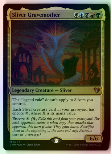 MTG Sliver Gravemother Commander Masters FOIL Magic The Gathering