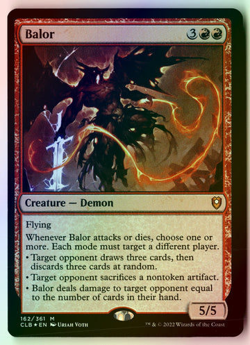 MTG Balor Commander Legends: Battle for Baldur's Gate FOIL