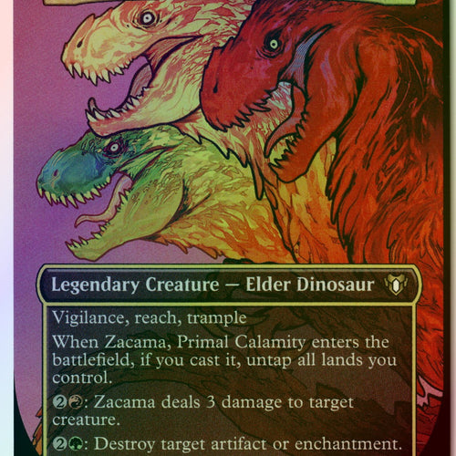 MTG Zacama, Primal Calamity (Borderless) FOIL Commander Masters LP