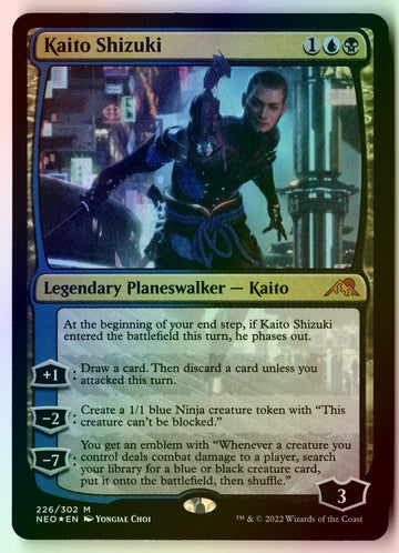 MTG Kaito Shizuki FOIL Kamigawa: Neon Dynasty Magic The Gathering