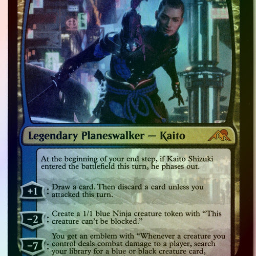 MTG Kaito Shizuki FOIL Kamigawa: Neon Dynasty Magic The Gathering