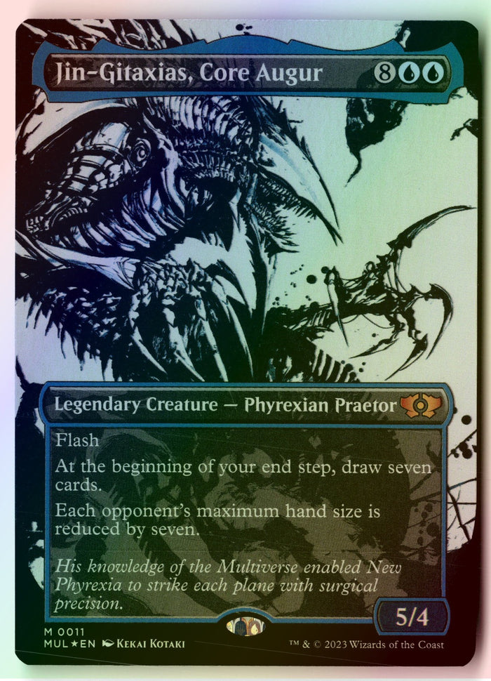 MTG Jin-Gitaxias, Core Augur FOIL Borderless March of the Machine: Multiverse